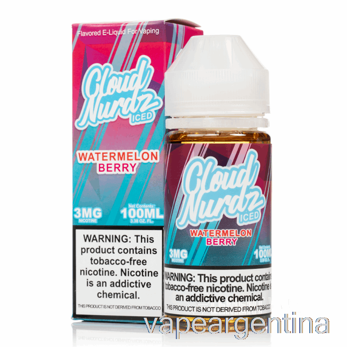 Baya De Sandía Helada - Cloud Nurdz - 100ml 3mg Vape Argentina
